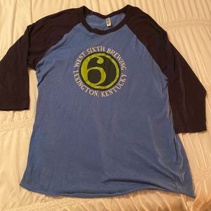 XL West Sixth Brewing 3/4 Shirt. Craft Beer